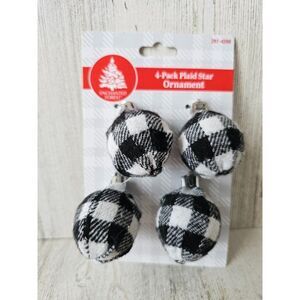 Enchanted Forest plaid‎ ball ornament mini Xmas tree